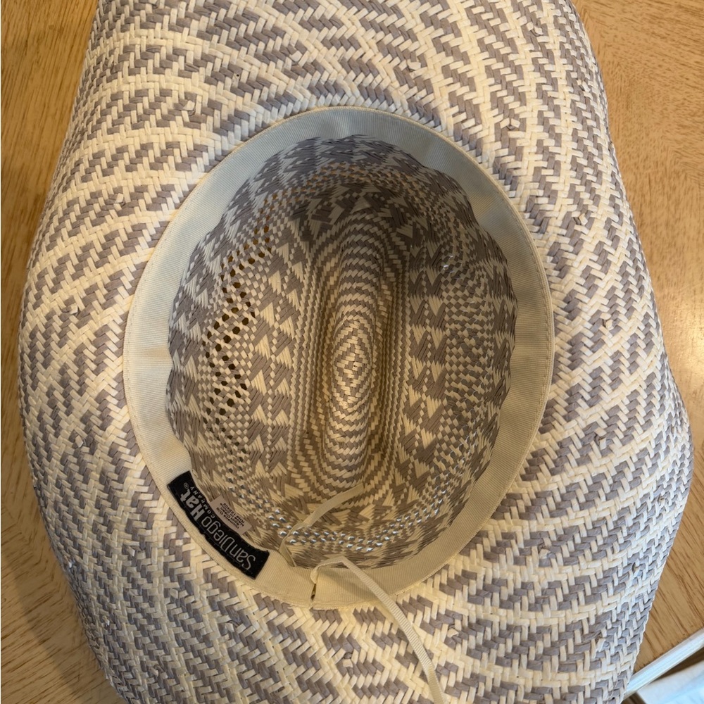 San Diego Hat Company Gray and White Patterned Sun Hat - Picture 3 of 4